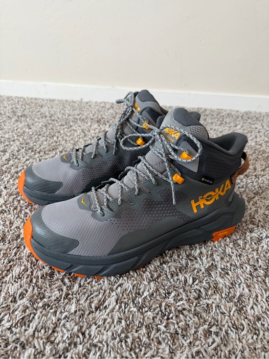 Hoka Other - Hoka Gray and Orange Men's Trail Shoes NWOT